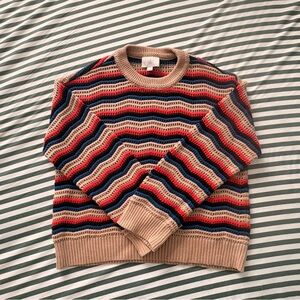 Loft Retro Style Striped Sweater